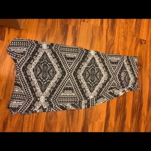 Aztec print maxi skirt